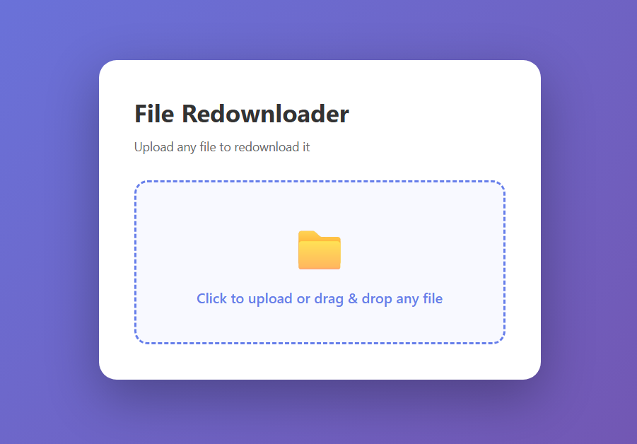 File Redownloader preview